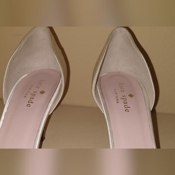 kate spade "Sala" peep toe pumps with glitter heel - Picture 3 of 12